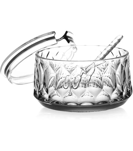 Amazon.co.jp: ボヘミアン カットクリスタル シュガーポット＆ミルク