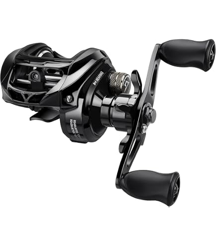 HAUT TON Scorpion King Baitcaster Fishing Reel,300 Series,Magnesium Alloy Frame Baitcasting Reel,10+1BB,7.2:1,35Lbs Drag Power,Saltwarer&Freshwater for Inshore&Offshore Fish (HT-MM, Left) Sports, Fitness & Outdoors