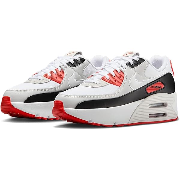 Amazon | [ナイキ] AIR MAX 90 LV8 W WHITE/BLACK-PHANTOM IB0170 100
