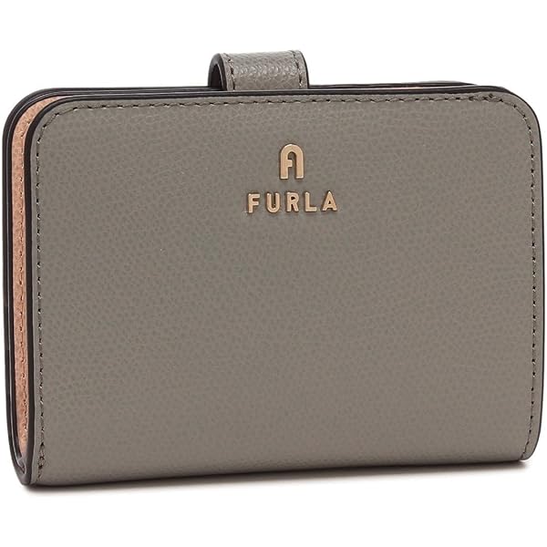 Amazon | [フルラ] Nuvola コンパクト財布 S CENERE+NERO+SOIL グレー