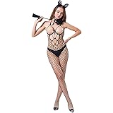 [DREAMBOAT] 全身タイツ 網タイツ ストッキング 穴あき ボディストッキング ブラック アダルト下着 過激 股開き セクシー ランジェリー 刺激 ボディタイツ 女性 下着 祭り