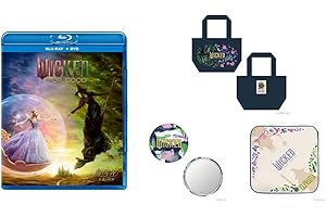【Amazon.co.jp限定】ウィキッド 永遠の約束　ブルーレイ ＋ ＤＶＤ セット オリジナルランチトート＆刺繍缶ミラー＆ミニタオル付きコレクション（ビジュアルシート3枚セット＋ポストカード3枚セット付き）[Blu-ray]