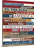 Marla Raeプレミアムシックラップキャンバス壁アート印刷題名のPledge Allegiance 30" x 40" 2349859_24_30x40_none