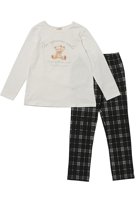 Amazon | [キッズフォーレ] パジャマセット くま柄キルト