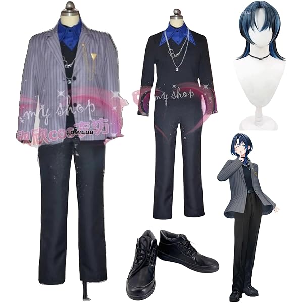 Amazon.co.jp: GGcosplay VTuber Hiodoshi Ao 火威青 コスプレ衣装