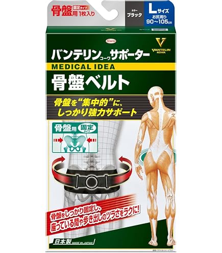 Amazon | バンテリンサポーター 腰用 ブラック ふつう 1個 | 腰・腰椎