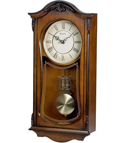 Amazon.co.jp: リズム(RHYTHM) 柱 掛け時計 アナログ 振り子