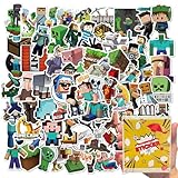 For マインクラフト ステッカー 100枚セット ギター 車 自転車 水筒 スケート 携帯ノート 素材 ル 子供 学生 ギフト 誕生日 プレゼント 贈り物 手帳 ステッカー セット(For マインクラフト)