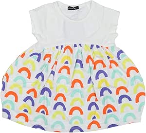 Amazon Co Jp 子供服 Caldia カルディア 天竺グリッターレインボーワンピース 1cm A 服 ファッション小物