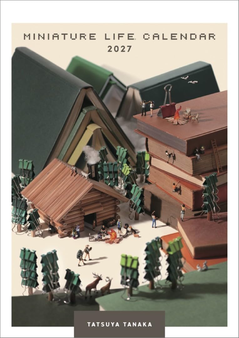 ハゴロモ(HAGOROMO) MINIATURE LIFE CALENDAR 2027年 カレンダー 壁掛け CL27-0466