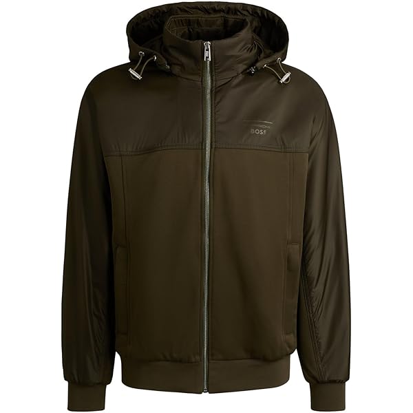 Amazon.co.jp: [BOSS] [ボス] スタンドカラー ジップアップ ジャケット