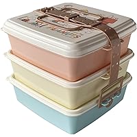 ティ ワールド スヌーピー 弁当箱 スタック式ピクニックケース 角型(大) 3段 2.5L×3 PEANUTS SNOOPY & HIS FRIENDS 日本製