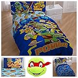 Teenage Mutant Ninja Turtles 5 Piece Complete Bedding Set - Twin [並行輸入品]