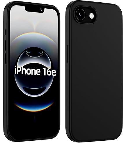 Amazon.co.jp: [PLATA] iPhone16e対応 ソフトケース ブラック 黒 光沢