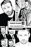 Chris Evans Adult Coloring Book: Captain America and Hot Model, Talented Actor and Aspiring Director Inspired Adult Coloring Book