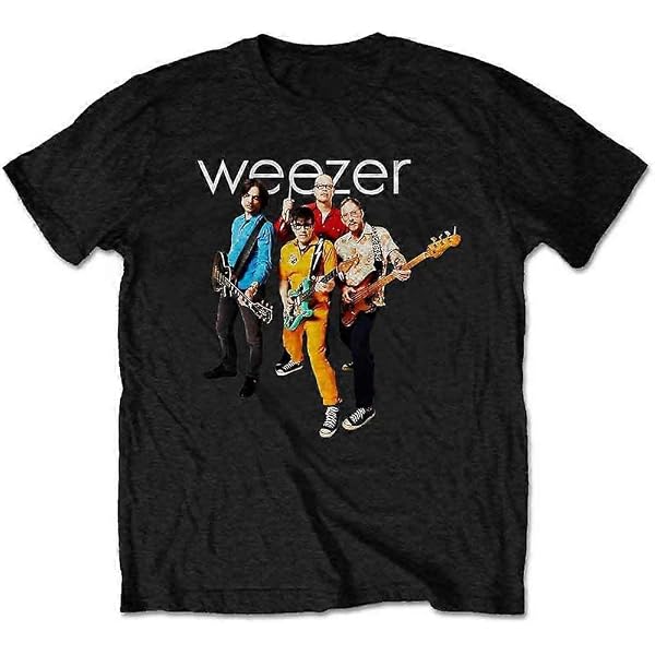 Amazon | Weezer - Classic Logo Tシャツ | Tシャツ・カットソー 通販