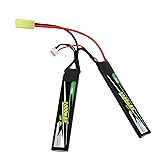 MINSHI Li-Poバッテリ 7.4V 1000mAh 2S 20C リポバッテリー バッテリー ラジコン製品バッテリー RCカー用 RCトラック用など 103MM*21MM*6.5MM