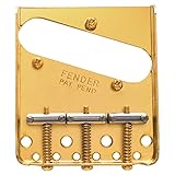 Fender パーツ 3-Saddle American Vintage Telecaster® Bridge Assembly with Chromed-Brass Saddles
