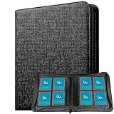 Mint Protect トップローダー用 ファイル 112枚 収納 4ポケット 大型ポケット (ブラック) 硬質ケース トップローダー