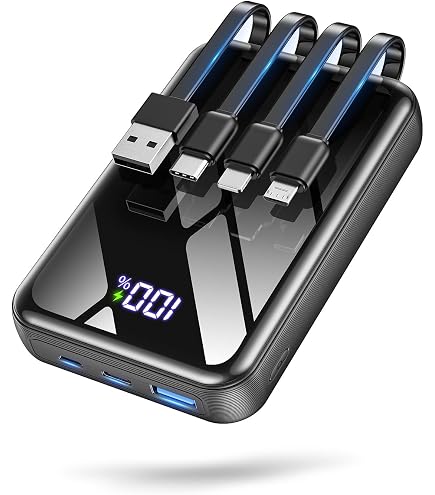 Amazon | モバイルバッテリー 22000mAh大容量【超小型サイズ・4本