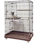 Amazon.co.jp: タンスのゲン 猫ケージ 2段 幅69×奥行48×高さ106cm