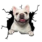 デカール 車用デカール 犬のステッカー 車の窓用ステッカー 防水 愛犬 アイキャッチャー 取り扱い簡単 フレンチブルドッグ