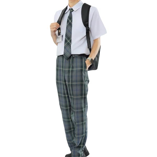 Amazon.co.jp: [ケヤカ] ズボン 同柄ネクタイ 2点セット 男子 制服
