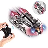 Harilla ラジコンカー 壁を走る こども向け リモコンカー rcカー 壁 天井 ガラス 360度特技回転 LEDライト搭載 USB充電式 クリスマス お誕生日 贈り物 日本語取扱説明書…