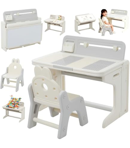 Amazon.co.jp: LZ LEISURE ZONE 子供 机 椅子 セット 3点セット ボード 