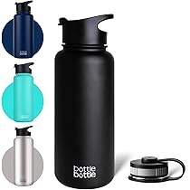 Amazon | 水筒 1000ml ステンレス 真空断熱 持ち手付き 2点フタ