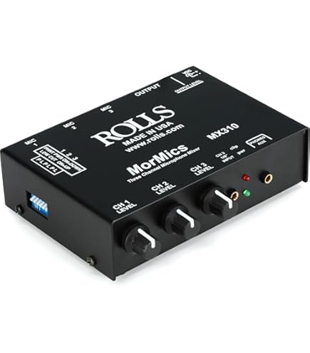 Amazon | Rolls PM59 デュアルパーソナルモニターアンプ | DJミキサー