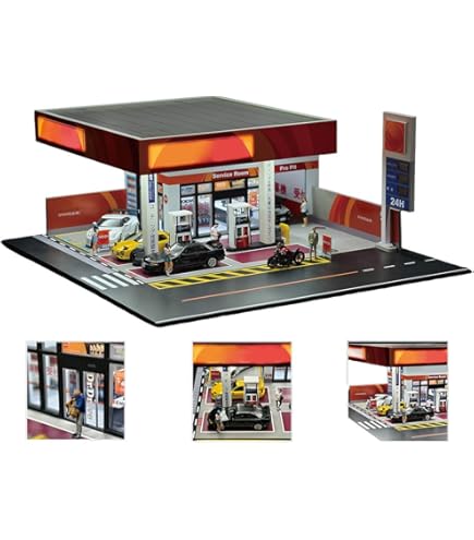 Amazon.co.jp: コンビニ ジオラマ 組み立て式ローソンLAWSONタイプ 1