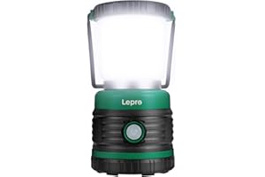 Lepro LEDランタン キャンプランタン 【超高輝度1500ルーメン/実用点灯13-240時間/電池式/昼白色・電球色・赤色切替/4つ点灯モード/無段階調光調色/防滴仕様】アウトドア ソロキャンプ お花見 夜桜 観桜 登山 夜釣り 防災 停電 緊