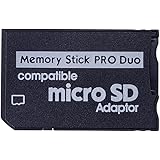 Iesooy PSPメモリーカード変換器 Micro SDからメモリースティック PRO Duo Magic Gateカード PSP カメラ ハンディカム