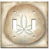 アートプレート® – 特大スイッチプレート – Sand Dollar マルチカラー 423-D-oversize