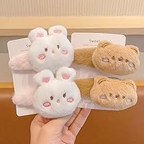 ꫛꫀꪝ【お鼻ぷっくりうさぎ】ベビーヘアクリップ　キッズヘアクリップ　ヘアピン　② ꫛꫀꪝ【お鼻ぷっくりうさぎ】ベビーヘアクリップ キッズヘアクリップ