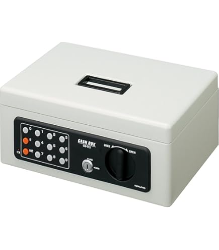 [Bambi]2個　電子ロック 手提げ金庫CB-030FLダークグレー Bambi様専用]2個 電子ロック 手提げ金庫CB-030FLダークグレー