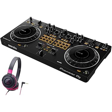 pcdj DJコントローラー reloop terminalmix2　ヘッドフォン、スピーカー付き　動作良好品 Reloop/PCDJコントローラー/TERMINAL MIX 4☆Reloop簡単操作ガイド