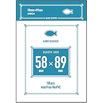 Amazon | カードスリーブ TCGハードサイズ ハードタイプ 46mm X 65mm