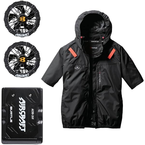(33) 19V 空調服　バートルエアークラフト AIRCRAFT フルセット Amazon.co.jp: [バートル] エアークラフト ベスト 黒ファン 19V