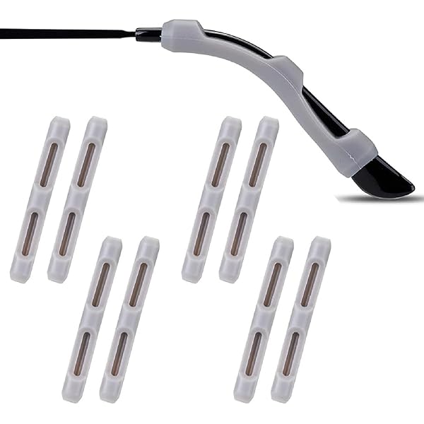 眼鏡 先端スリーブ シリコーン製 滑り止め すり落ち防止 ブラック/グレー Amazon | [UPIONIC] 眼鏡 先端スリーブ 眼鏡先端のヒント 拡張