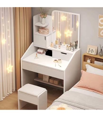 Amazon｜VEEZHA ドレッサー 化粧台 鏡台 化妆台 化粧テーブル