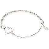 Alex and Ani Heart Pull Chain Bracelet, Expandable