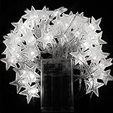 3M　ledバッテリーフェアリーストリングライト　イルミネーションライト led イルミネーション 電池式 クリスマス 飾りライト 　5つ星のスター　コンセント不要 　クリスマスパーティーウェディング