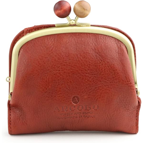 Amazon | がま口 二つ折り財布 本革 日本製 革 財布 レディース 二