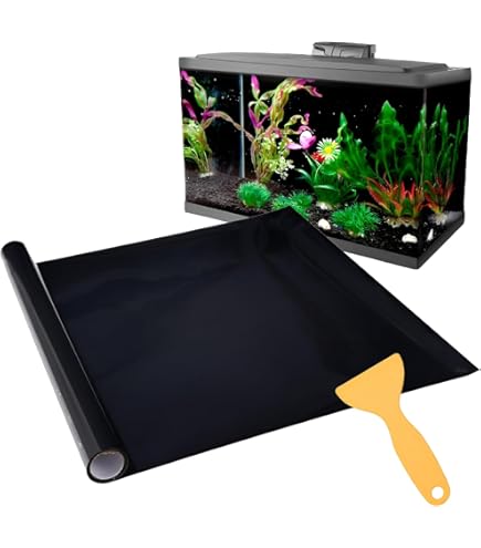 Amazon | 30cmキューブ水槽用 丈夫な塩ビ製バックスクリーン 30