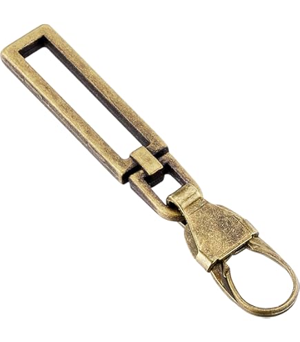 Amazon | ミササ ファスナーチャーム サークル型 アンティークゴールド