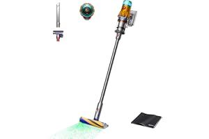 Dyson(ダイソン) Dyson V12 Detect Slim Fluffy コードレススティック掃除機 | レーザー, ゴミ可視化, サイクロン, HEPAフィルター, ハンディクリーナー, 充電式, 軽量, 高吸引力, フローリング, カーペット, ペット, ハウスダスト