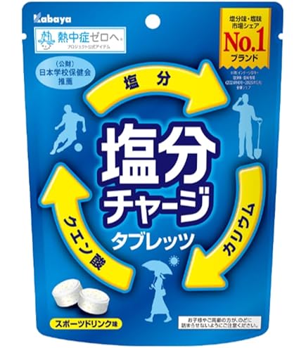 Amazon.co.jp: カバヤ食品 塩分チャージタブレッツ 梅 81g×6袋 : 食品
