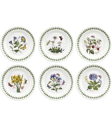 Amazon.co.jp: Portmeirion Botanic Garden Salad Plates, Set of 6